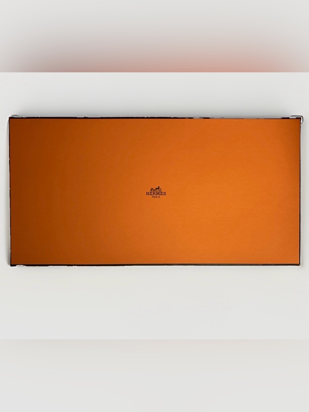 Hermes Orange Long Scarf/Tie Presentation Box Tissue Paper/tags - Picture 6 of 8